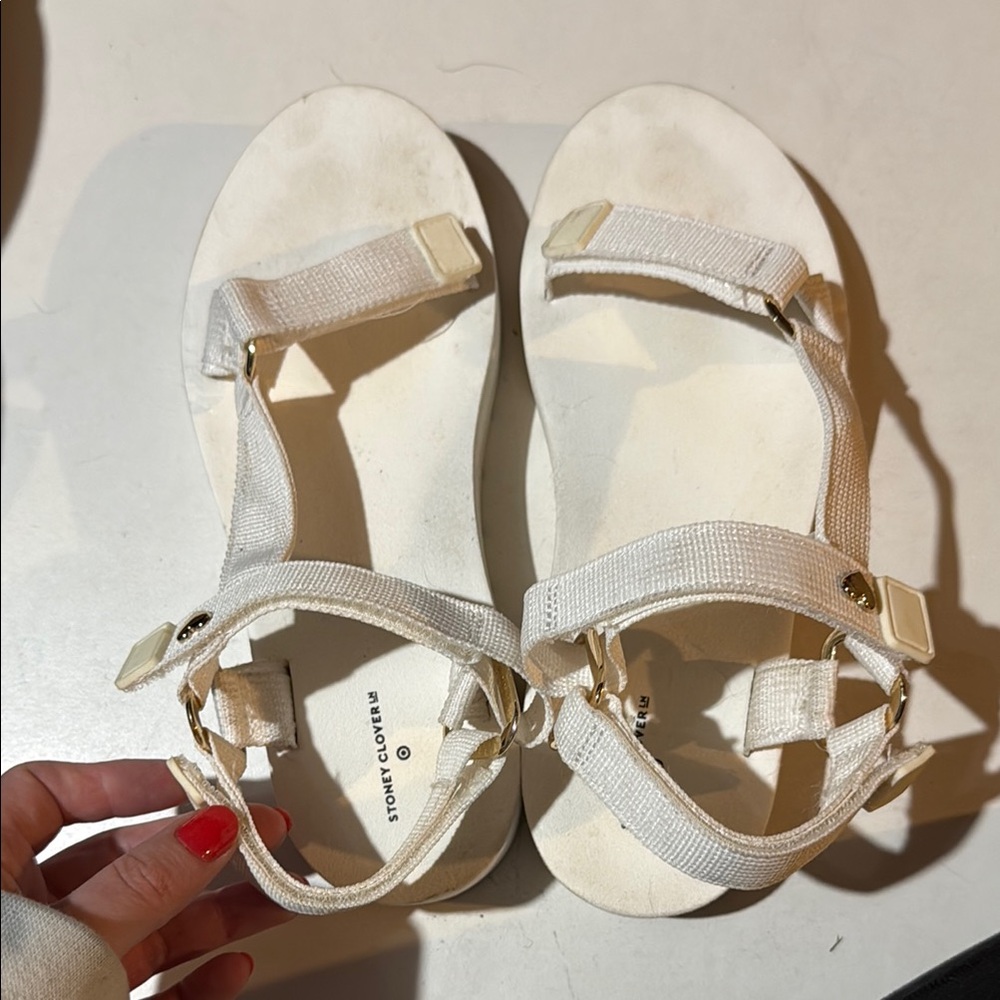 Stoney Clover Women's White Sandals